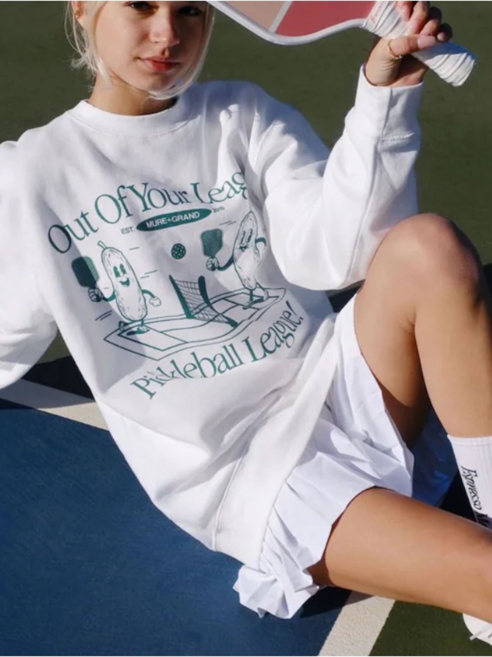 Y2K Pickleball Sweatshirt New With Tags Women’s Small